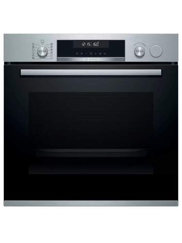 Horno Vapor Bosch HRA5380S1 - 60cm, 71L, 10 Funciones, Recetas automáticas, Panel Autolimpiante