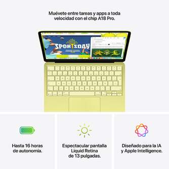 PORTATIL APPLE MACBOOK NEO A18 8/256GB 13%%%quot; SILVER