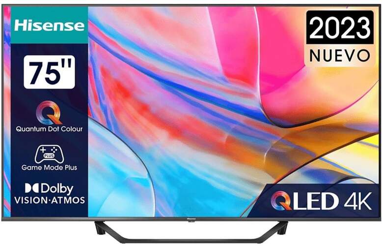 TV Hisense 75" 75A7KQ - 4K Ultra HD, QLED, HDR 10+