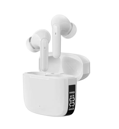 Auriculares Denver TWE-61 W Blancos - True Wireless Stereo, Bluetooth 5.0, micro integrado, 300 mAh