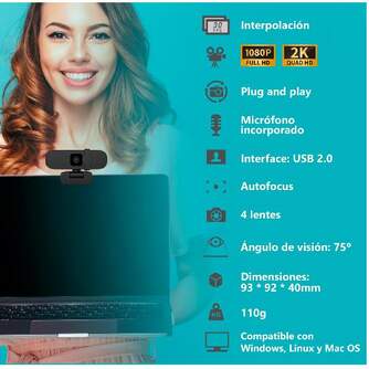 WEBCAM NILOX NXWCA01 1080P-2K 30F