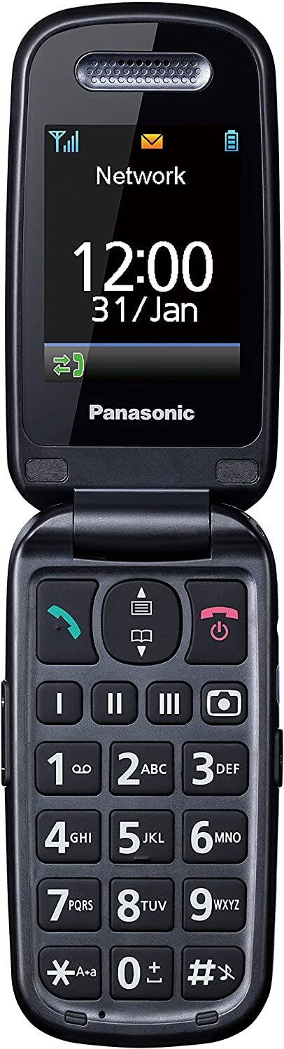 Seniorphone Panasonic Kxtu456ex azul pantalla 2.4 kxtu456 para mayores sos resistente golpes audifonosazul kxtu456exce color tft compatibilidad bluetooth 3.0 linux metalico libre tu456 610 24“ azul2.4 24