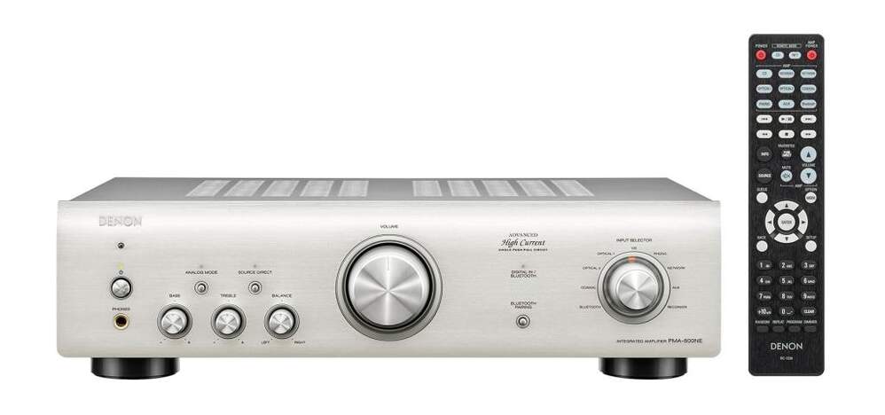 Amplificador Denon PMA-600N Silver - 2ch, Convertidor D/A de 192 kHz/24 bits, Bluetooth