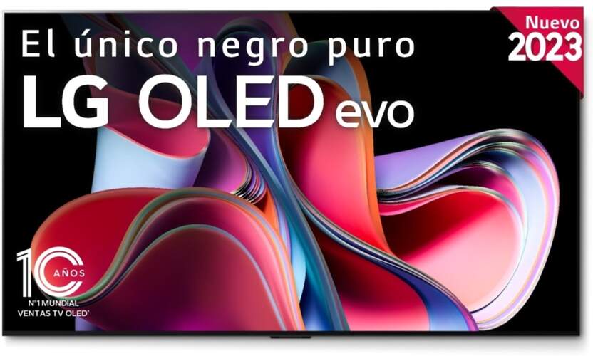 TV 65" LG OLED G3 Evo (65G36LA) - 4K 120Hz, webOS23, A9 (Gen6) IA, Dolby Vision IQ/Atmos 60W 4.2ch