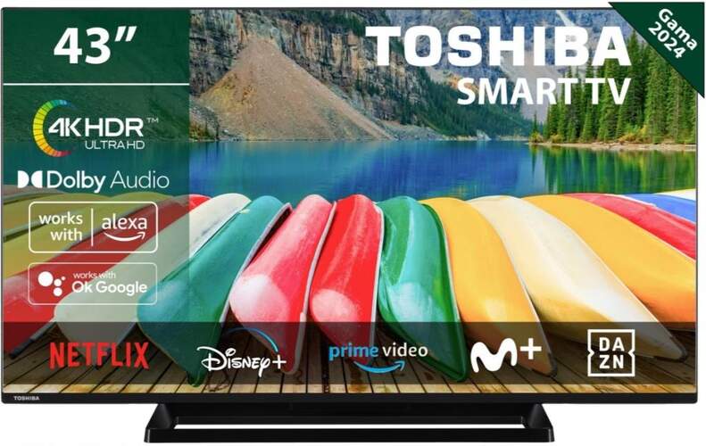 TV 43" Toshiba 43UV3363DG - 4K Ultra HD, Smart TV