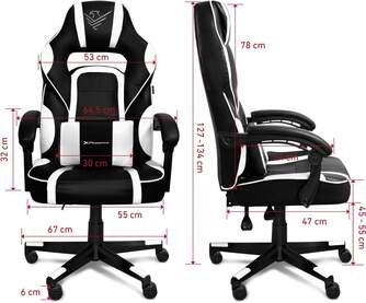 SILLA GAMING PHOENIX TROPHY CUERO PU BLANCA/NEGRA