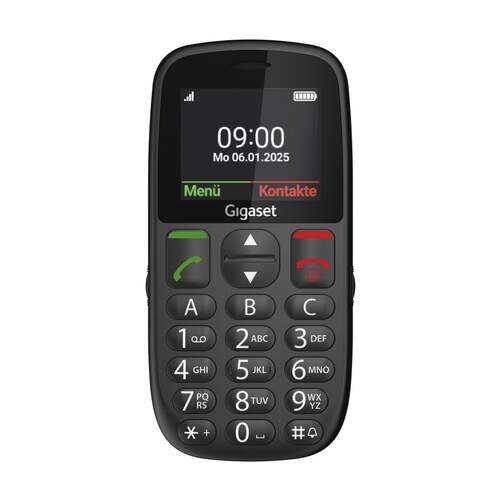 Tel&eacute;fono Movil Gigaset GL395 - 2,2", compatible MicroSD, 800 mAh, Negro