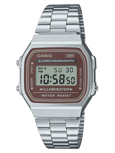 Reloj Casio Vintage A168WA-5AYES - Iluminación, cronómetro, alarma diaria, calendario, 7 años aut.