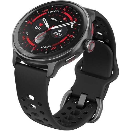 Smartwatch HiFuture Vela Black - 1,43" AMOLED, GPS doble banda, Syntra AI, llamadas bluetooth