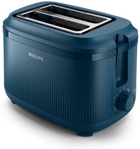 Tostador Philips HD2511/70 - 2 ranuras, 900 W, 2 ranuras cortas, azul