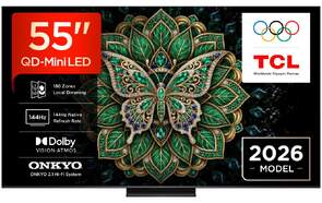 TV TCL 55" MiniLED 55C6K PRO - 4K Ultra HD, Google TV 144 Hz, Altavoces 40W, HDR10