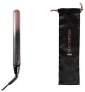 Plancha de Pelo Remington S5305 Rose Shimmer - Cer&aacute;mica, 9 Temperaturas, Flotantes, Negro, Rosa