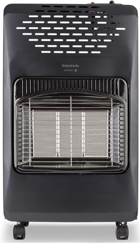 Estufa Gas Taurus Tropicano GH4200 - 4200W, Placa Cerámica, Plegable, 3 Niveles Potencia