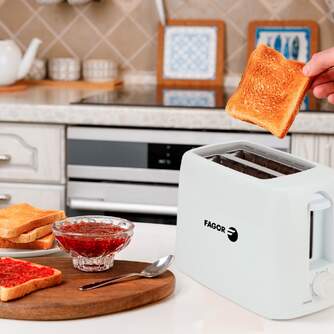 TOST. FAGOR  FLEXITOAST 650W 2R CORTO BLANCO