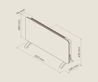 CONVECTOR ARTICA  APRCRIS2000 2000W LED TEMP