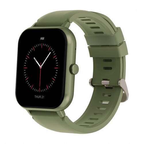 Smartwatch DCU Curved Glass Pro Verde - 1,83", llamadas Bluetooth, monitor salud, 123 modos deporte