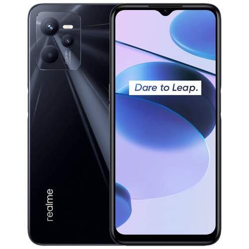 Realme C35 4/128GB Negro - 6.6" FHD+, 50+2/8Mpx, 5000mAh 18W, Dual SIM, Android 11