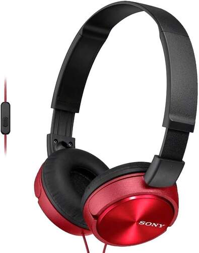 Auriculares Sony MDRZX310APR Rojos - Micrófono, 10-24kHz, 98dB/mW, 1000mW, 24 ohm