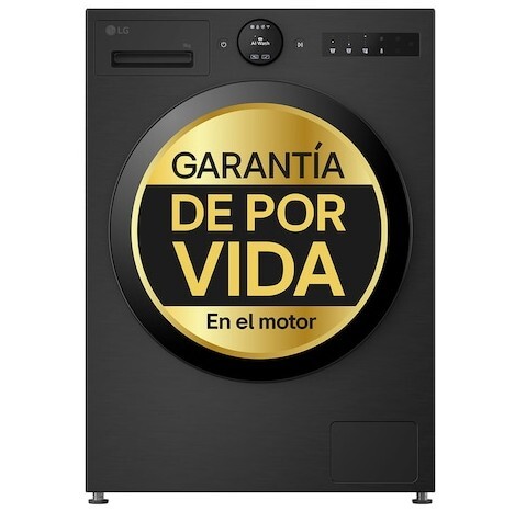 Lavadora LG F4X7009TBB - 9 kg, 1400 rpm, Clase A-40%, programaci&oacute;n 19h, 71 dB