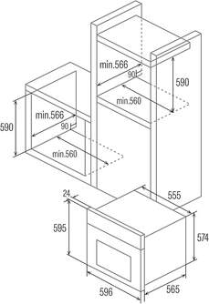 HORNO CATA MRA7108BK RUSTICO NEGRO