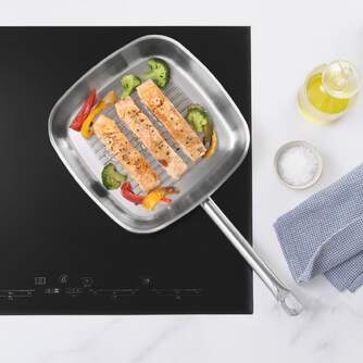 SARTEN BRA 28CM PROFESIONAL GRILL ACERO INOX