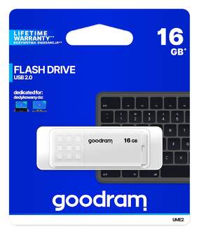 MEMORIA USB GOODRAM 16GB UME2 WHITE USB 2.0