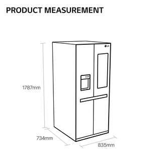 FRI. LG GMB844PZFG 179x84 4P INOX