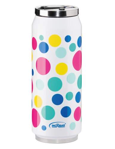 Termo de L&iacute;quidos Inoxibar 61265 Dots - 28 cl capacidad, doble pared acero inoxidable
