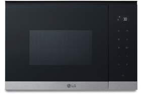 Microondas integrable LG MG7Z2593D - 1450W, 25 litros, con grill 1000W, negro, acero inoxidable