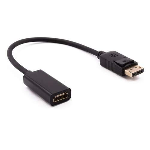Adaptador Nilox NXADAP02 - DisplayPort macho a HDMI hembra, 1,5 cm, Negro