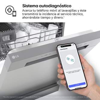 LVJ. LG DF142FV 5P QUADWASH 45DB INOX