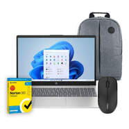 Portátil HP 15-FC0088NS + Pack Mochila, Ratón y Antivirus - AMD Ryzen 3, 8 GB 256 SSD, 15,3"