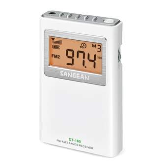 RADIO BOLSILLO SANGEAN DT-160 BLANCO FM/AM