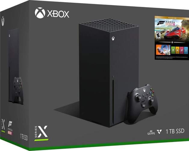 Consola Xbox Series X 1TB Negra + Juego Forza Horizon 5 - 4K 120pfs, Mando inal&aacute;mbrico