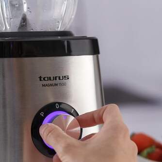 BATID. VASO TAURUS MAGNUM 1500W 1,5L V/C INOX