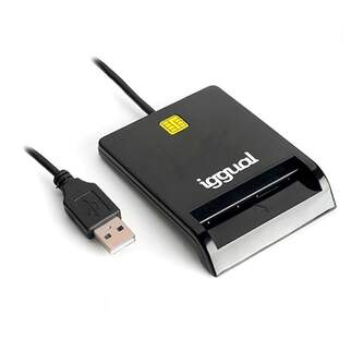 LECTOR DNI IGGUAL SIP USB 2,0 NEGRO