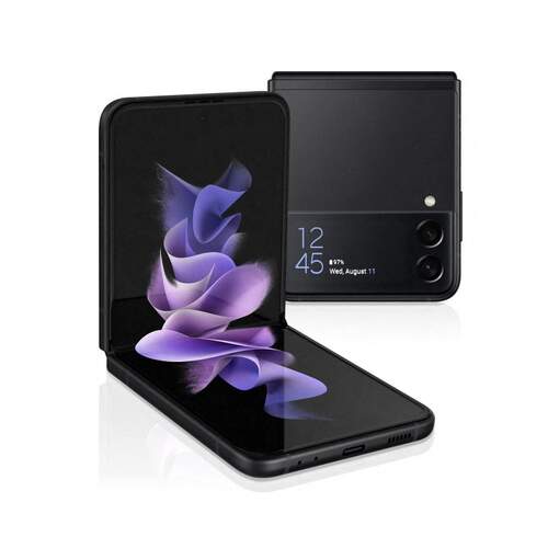 Samsung Galaxy Z Flip3 5G Negro - Plegable, 6.7" (x2) 120Hz, 8/128GB, Snapdragon 888 2.84Ghz