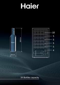 VINOTECA HAIER HWS34GGH1 34B