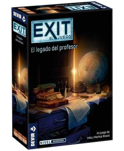 Juego de mesa Exit: El Legado del Profesor de Devir - A partir de 12 años, 1-4 jugadores