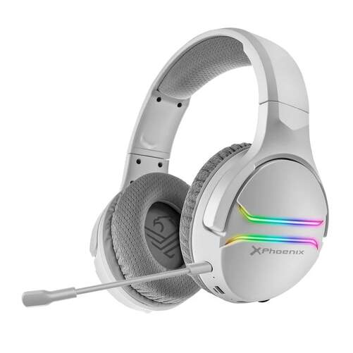 Auriculares Gaming Phoenix Echo 7.1 Blanco - RGB, Micrófono, Transductores 50mm, Baja Latencia