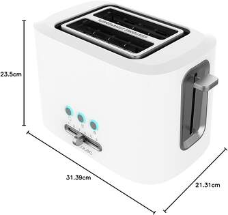 TOST. CECOTEC TOAST%%%amp;TASTE 9000 2R CORTO BCO 3188