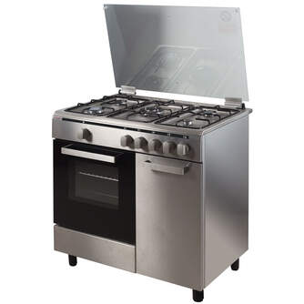 Cocina de gas butano Telefunken TLK9050X | Clase A, Horno a gas