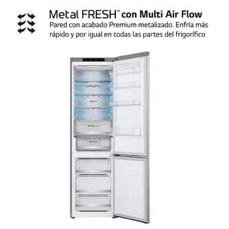 FRICOM. LG GBV5240DPY 203x60 NF INOX METALFRESH