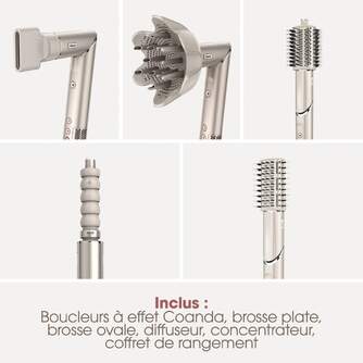 SECADOR SHARK HD446SLEU 5EN1 1400W CHAMPGNE