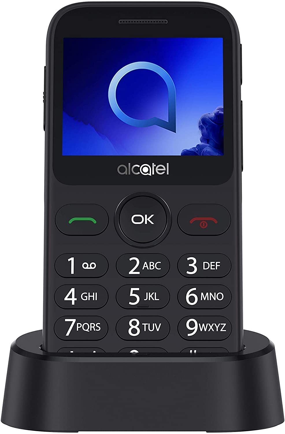 Alcatel 2019g 2.4 2mp bluetooth radio fm linterna sos plata metalizado metallic silver pantalla uso teclas grandes camara 2mpxbluetooth bt 2.1fm boton sosgrabador espt libre telefono movil qvga 2019 20.19g 2g