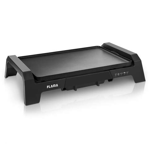 Asadora Flama 4743FL - 2000 W, superficie 36 x 25,5 cm, antideslizante, agarraderas fr&iacute;as, negro