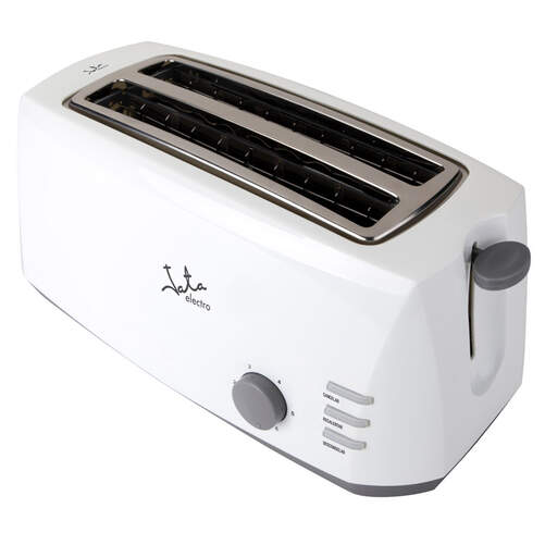 Tostador Jata TT584 - 1400W, 2 Ranuras largas, 6 Potencias, Recogemigas, Blanco