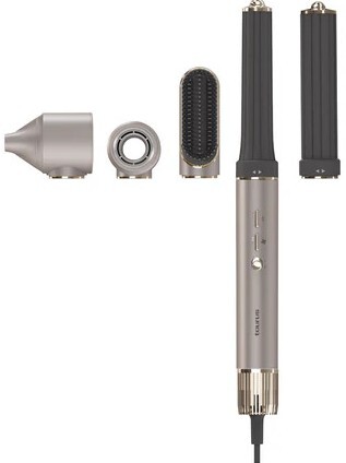 Moldeador de pelo Taurus AirWave Digital Pro - 1300 W, 12 velocidades, 4 complementos, gris