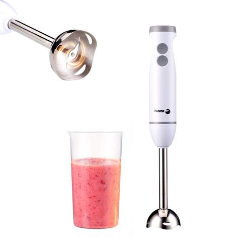 Batidora de mano Fagor Divamix Wish 1000 W - 700 ml, 2 cuchillas, blanco