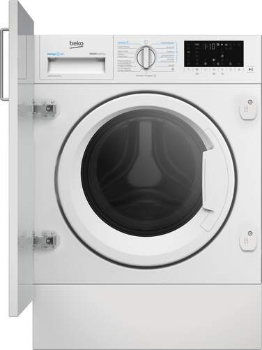 Lavasecadora Integrable Beko B5DBT48437WB - Clase D/A 8 kg Lavado, 5 kg Secado, 1400 rpm, Blanco